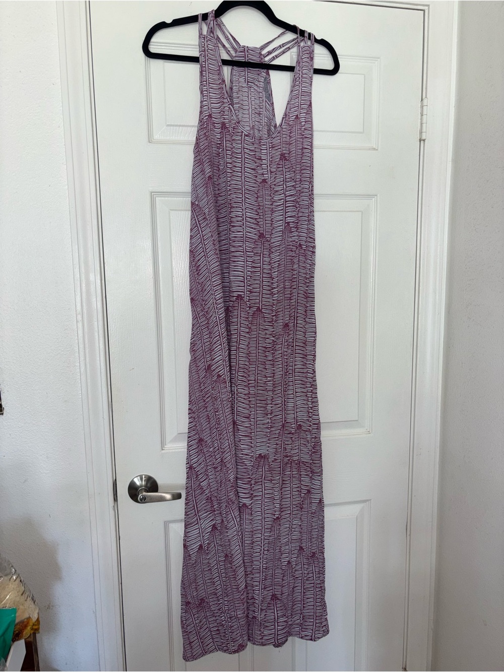 Manaola Lavender Striped Maxi Dress